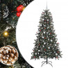 Sztuczna choinka z podstawą Zielony 180 cm PVC, plastik i stal