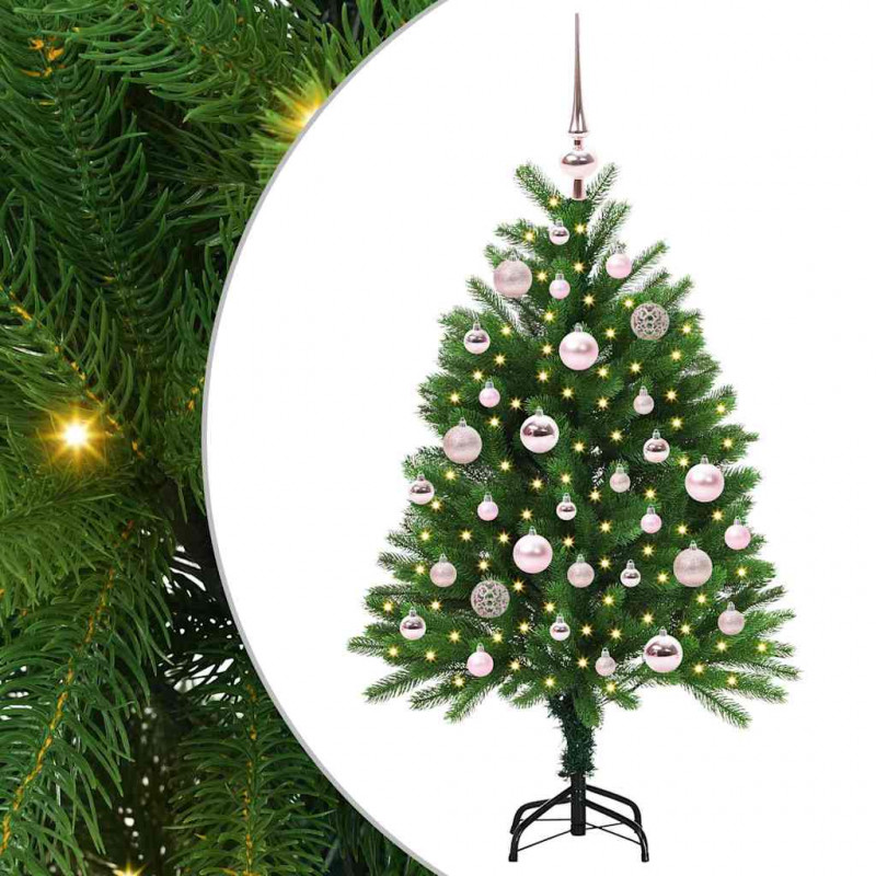 Choinka z 150 diodami LED z podstawą Zielony 120 cm PE