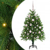 Choinka z 150 diodami LED z podstawą Zielony 120 cm PE