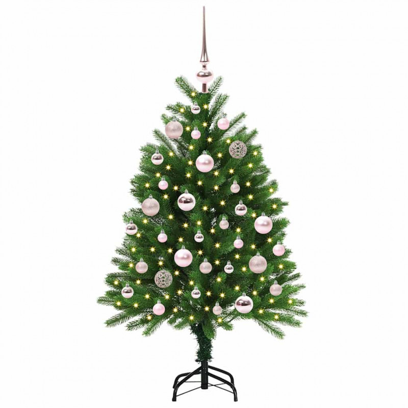 Choinka z 150 diodami LED z podstawą Zielony 120 cm PE