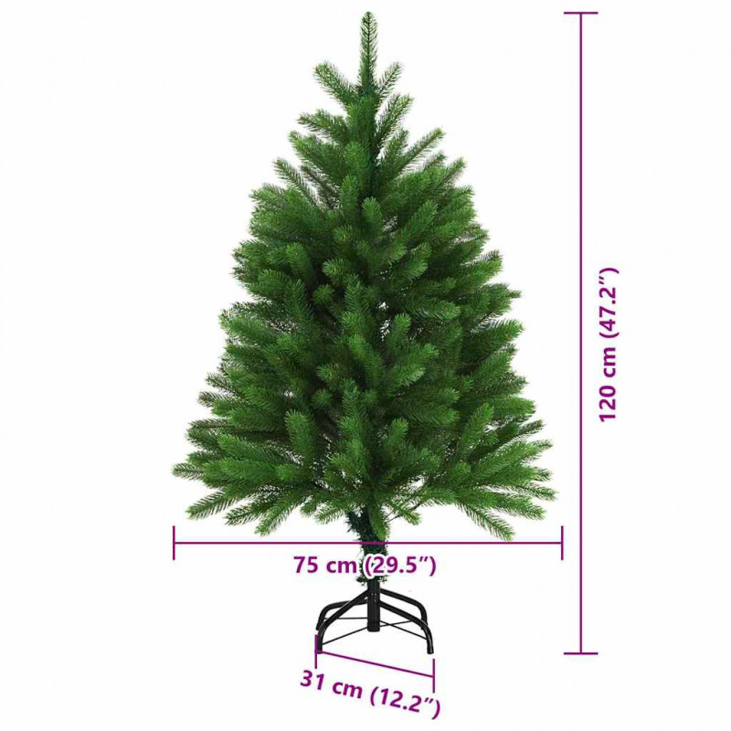 Choinka z 150 diodami LED z podstawą Zielony 120 cm PE
