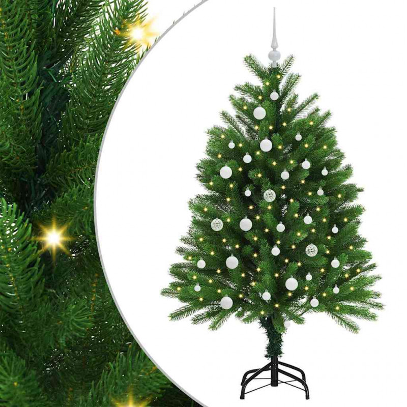 Choinka z 150 diodami LED z podstawą Zielony 120 cm PE