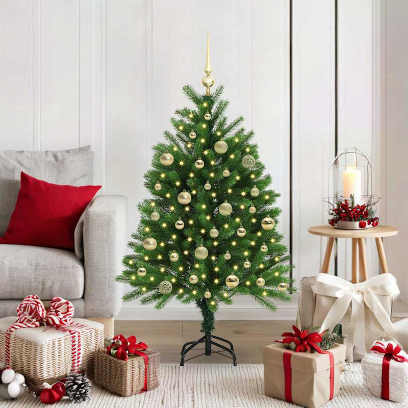 Choinka z 150 diodami LED z podstawą Zielony 120 cm PE