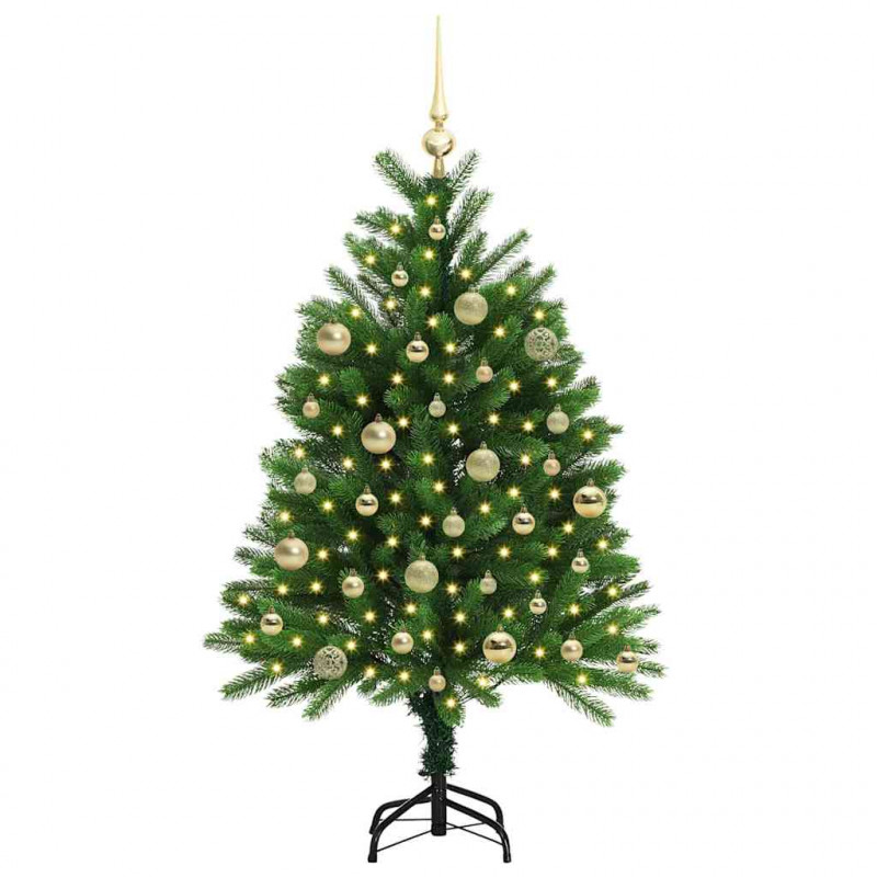 Choinka z 150 diodami LED z podstawą Zielony 120 cm PE