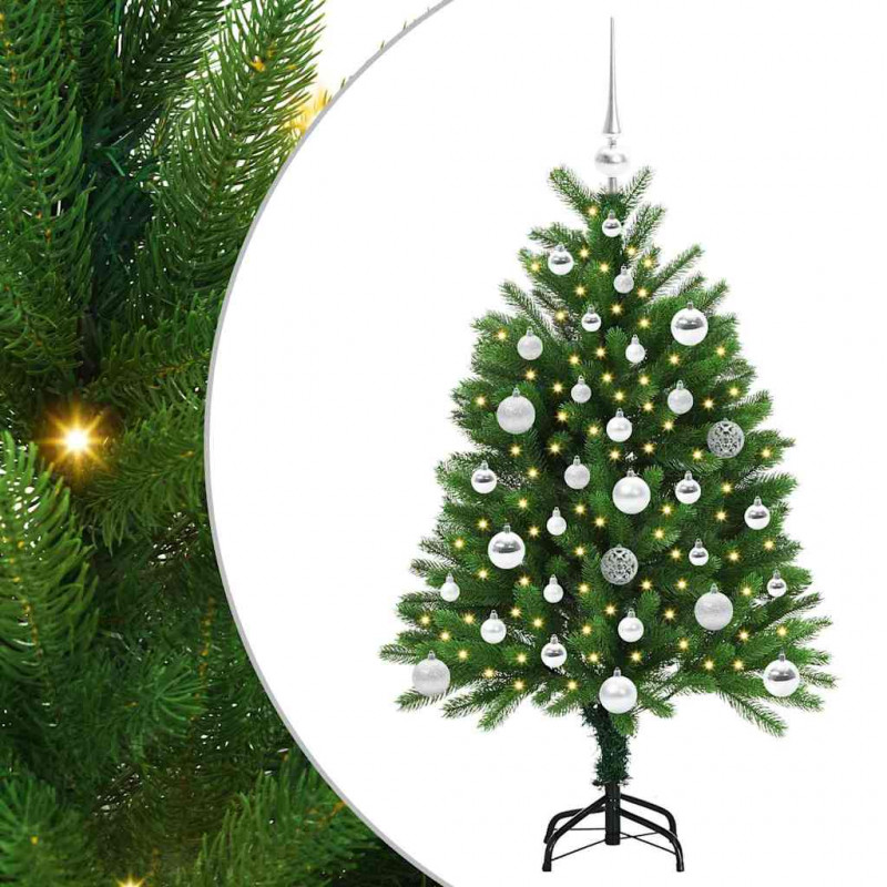Choinka z 150 diodami LED z podstawą Zielony 120 cm PE