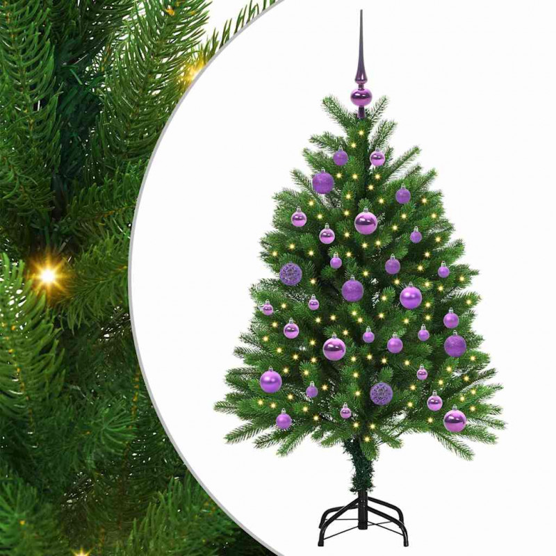 Choinka z 150 diodami LED z podstawą Zielony 120 cm PE