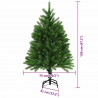 Choinka z 150 diodami LED z podstawą Zielony 120 cm PE