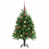 Choinka z 150 diodami LED z podstawą Zielony 120 cm PE