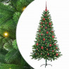 Choinka z 150 diodami LED z podstawą Zielony 150 cm PE