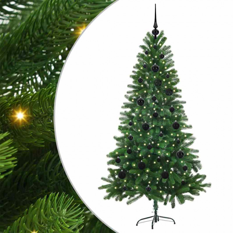 Choinka z 150 diodami LED z podstawą Zielony 150 cm PE