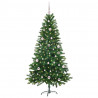 Choinka z 150 diodami LED z podstawą Zielony 150 cm PE