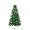 Choinka z 150 diodami LED z podstawą Zielony 150 cm PE