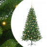 Choinka z 150 diodami LED z podstawą Zielony 150 cm PE