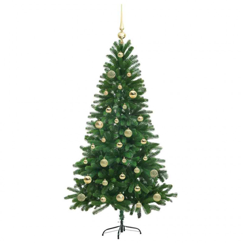 Choinka z 150 diodami LED z podstawą Zielony 150 cm PE