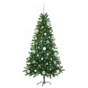 Choinka z 150 diodami LED z podstawą Zielony 150 cm PE