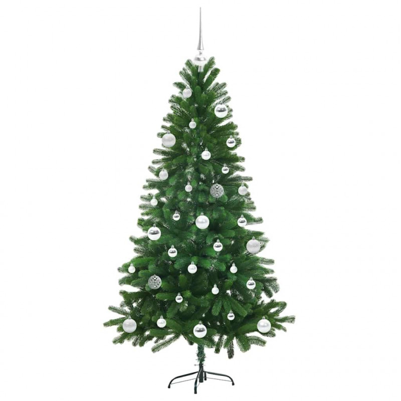 Choinka z 150 diodami LED z podstawą Zielony 150 cm PE