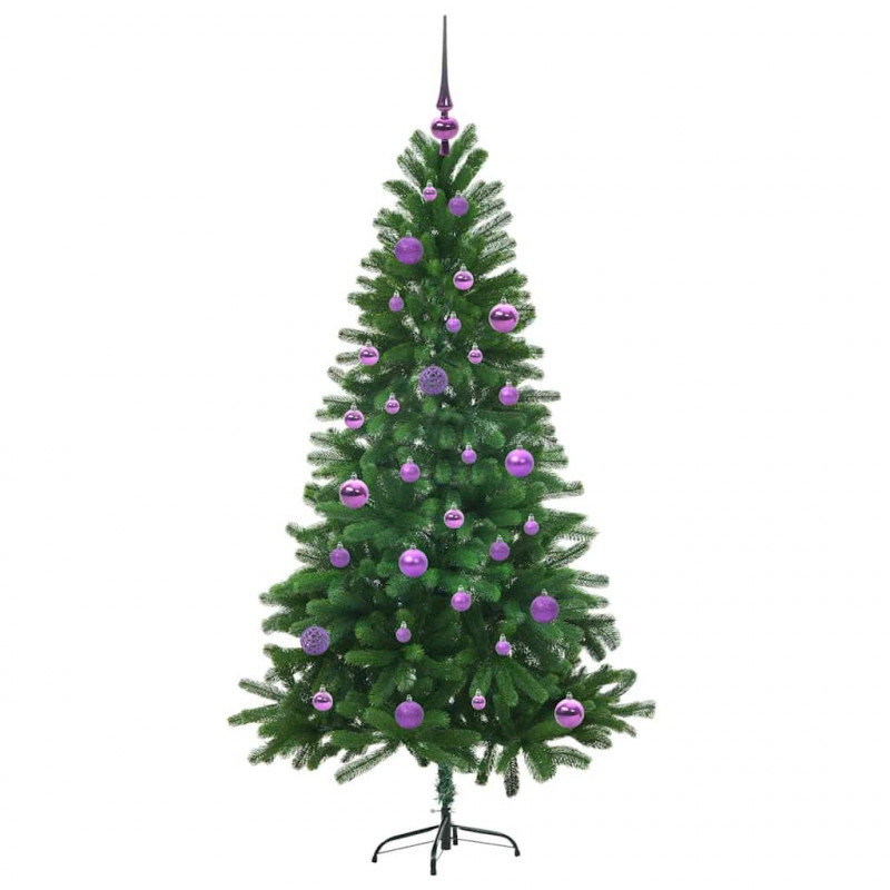 Choinka z 150 diodami LED z podstawą Zielony 150 cm PE