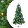 Choinka z 150 diodami LED z podstawą Zielony 150 cm PE