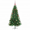 Choinka z 150 diodami LED z podstawą Zielony 150 cm PE