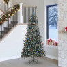 Sztuczna choinka z podstawą Zielony 240 cm PVC, plastik i stal