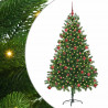 Choinka z 300 diodami LED z podstawą Zielony 180 cm PE