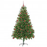 Choinka z 300 diodami LED z podstawą Zielony 180 cm PE