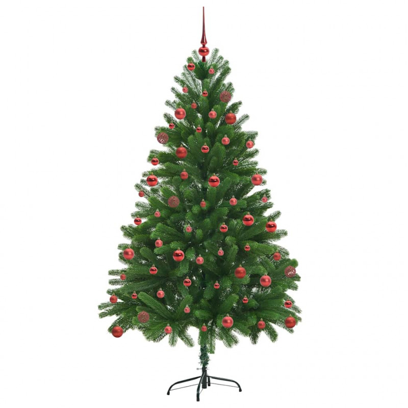 Choinka z 300 diodami LED z podstawą Zielony 180 cm PE