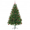 Choinka z 300 diodami LED z podstawą Zielony 180 cm PE