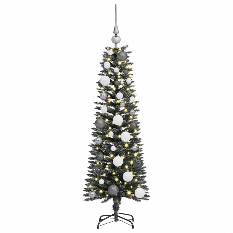 Sztuczna choinka z podstawą Zielony 120 cm PVC, plastik i stal