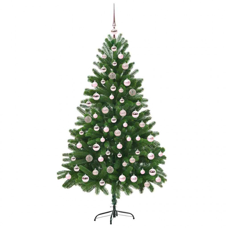 Choinka z 300 diodami LED z podstawą Zielony 180 cm PE