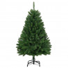 Sztuczna choinka z 150 diodami LED Zielony 120 cm PVC i Metal