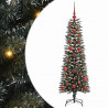 Sztuczna choinka z podstawą Zielony 120 cm PVC, plastik i stal