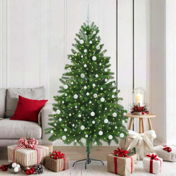 Choinka z 300 diodami LED z podstawą Zielony 180 cm PE