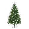 Choinka z 300 diodami LED z podstawą Zielony 180 cm PE