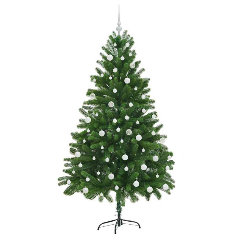 Choinka z 300 diodami LED z podstawą Zielony 180 cm PE