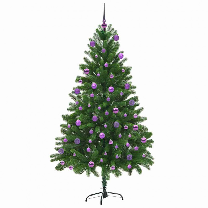 Choinka z 300 diodami LED z podstawą Zielony 180 cm PE