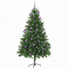 Choinka z 300 diodami LED z podstawą Zielony 180 cm PE