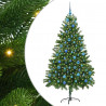 Choinka z 300 diodami LED z podstawą Zielony 180 cm PE