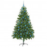 Choinka z 300 diodami LED z podstawą Zielony 180 cm PE