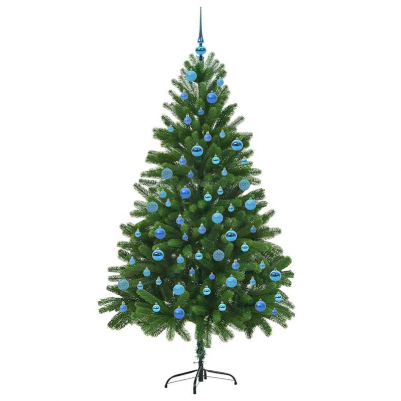 Choinka z 300 diodami LED z podstawą Zielony 180 cm PE