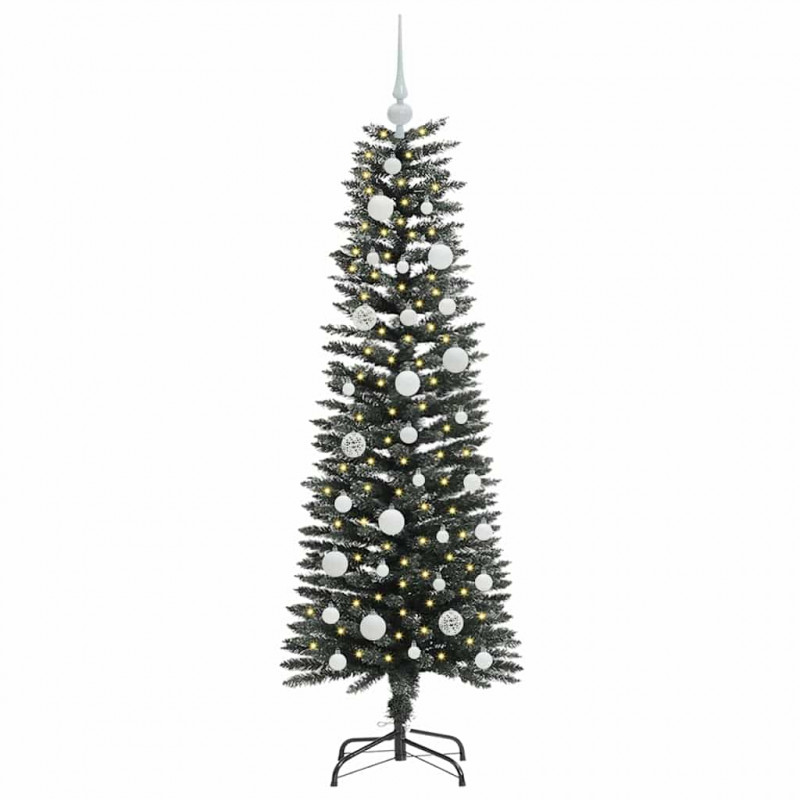 Sztuczna choinka z podstawą Zielony 120 cm PVC, plastik i stal