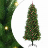 Choinka z 300 diodami LED z podstawą Zielony 240 cm PE