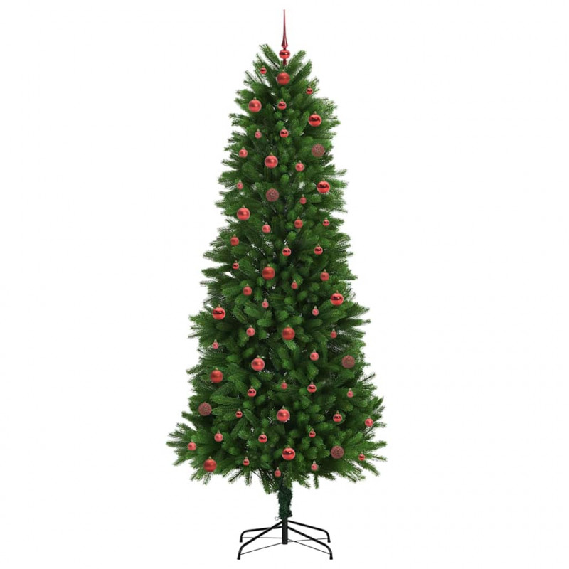Choinka z 300 diodami LED z podstawą Zielony 240 cm PE