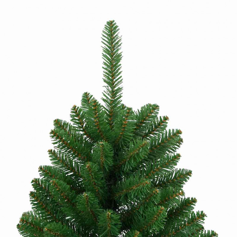Sztuczna choinka z 150 diodami LED Zielony 150 cm PVC i Metal