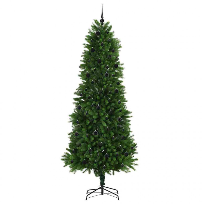 Choinka z 300 diodami LED z podstawą Zielony 240 cm PE