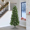 Choinka z 300 diodami LED z podstawą Zielony 240 cm PE