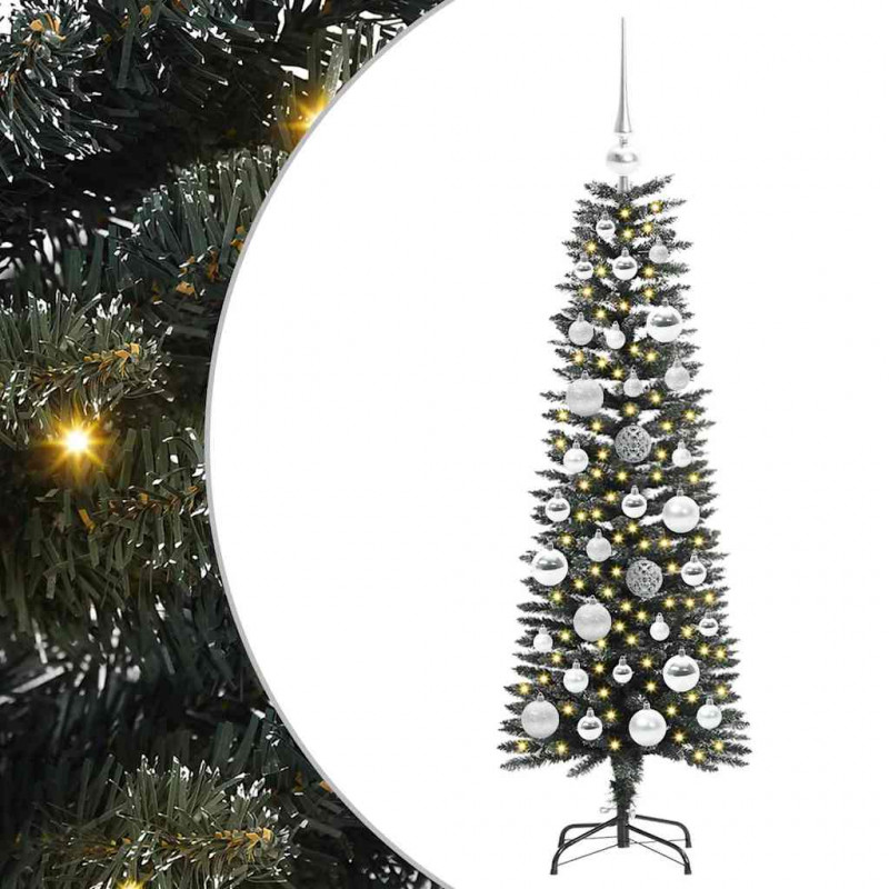 Sztuczna choinka z podstawą Zielony 120 cm PVC, plastik i stal