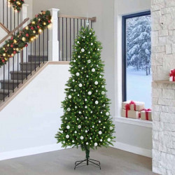 Choinka z 300 diodami LED z podstawą Zielony 240 cm PE