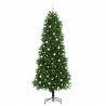 Choinka z 300 diodami LED z podstawą Zielony 240 cm PE