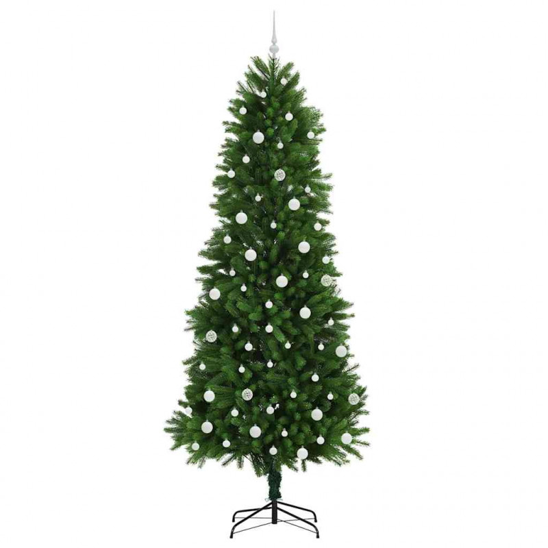Choinka z 300 diodami LED z podstawą Zielony 240 cm PE